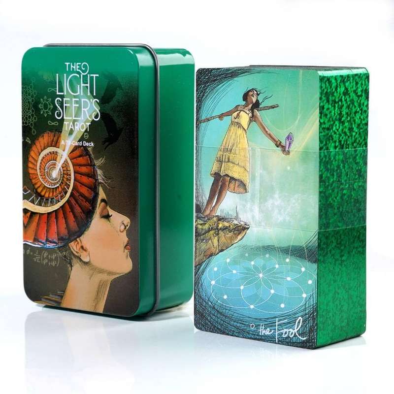 THE LIGHT SEER`S TAROT 78 CARDS DECK IN TIN BOX