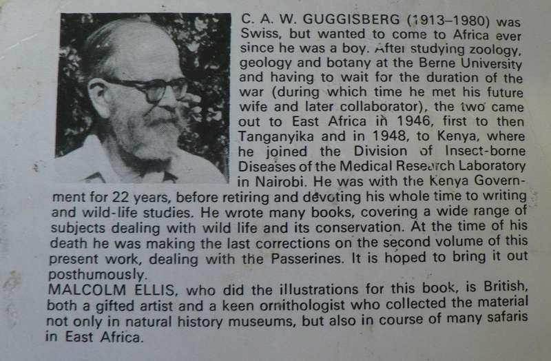 Birds of East Africa by CAW Guggisberg