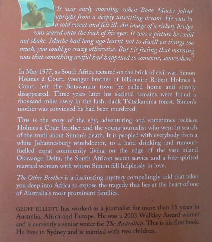 The other brother by Geoff Elliot(an African Myystery)