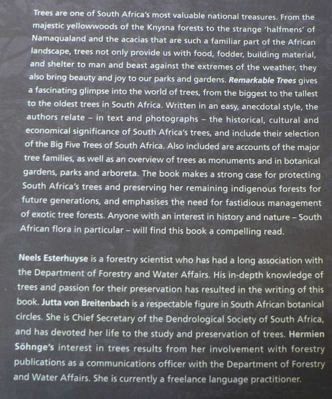 Remarkable trees of South Africa by various