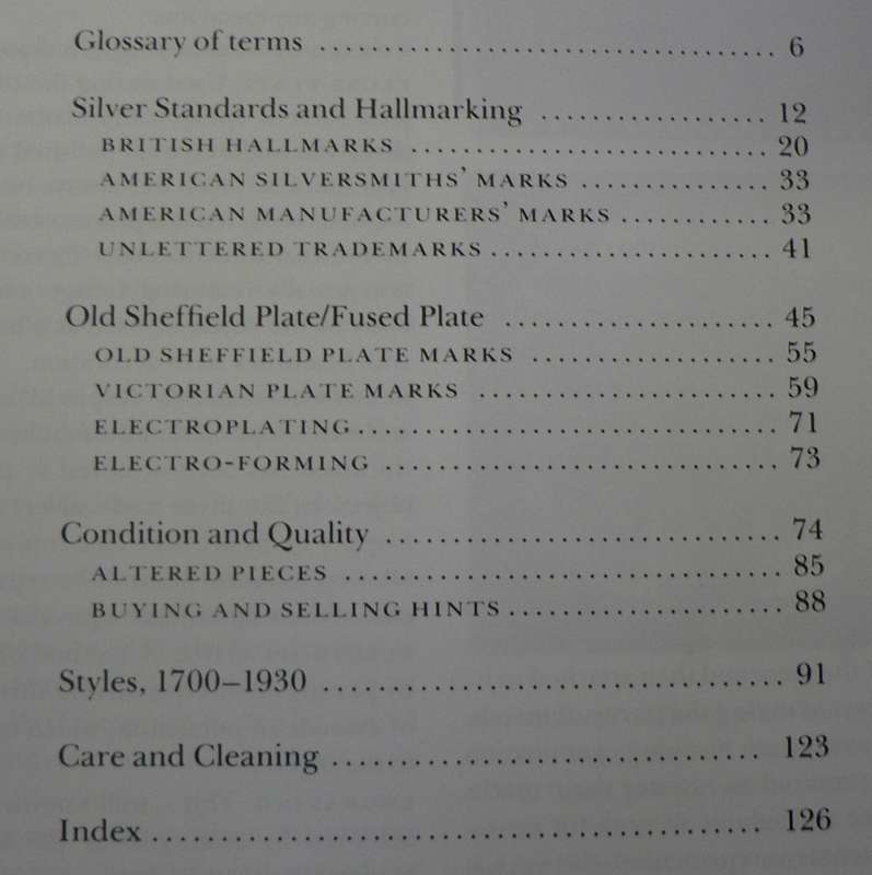Silver, a practical guide to collecting silverware and identifying Hallmarks by J. Langford