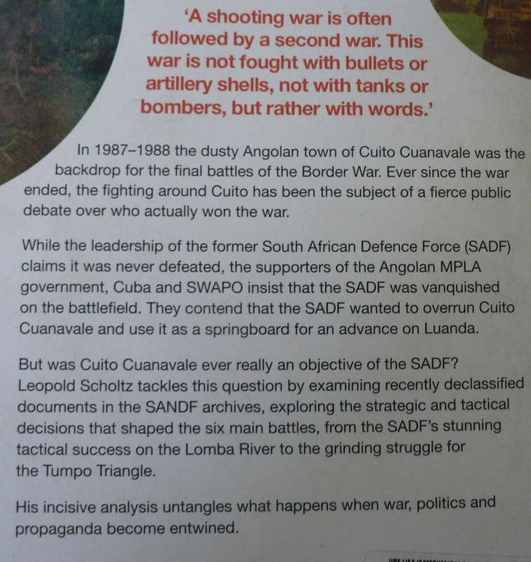 The SADF and Cuito Cuanavale by Leopold Scholtz(bushwar analysis)