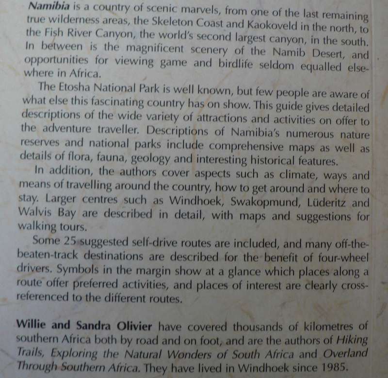 African adventurer's guide to Namibia by Willie and Sandra Olivier