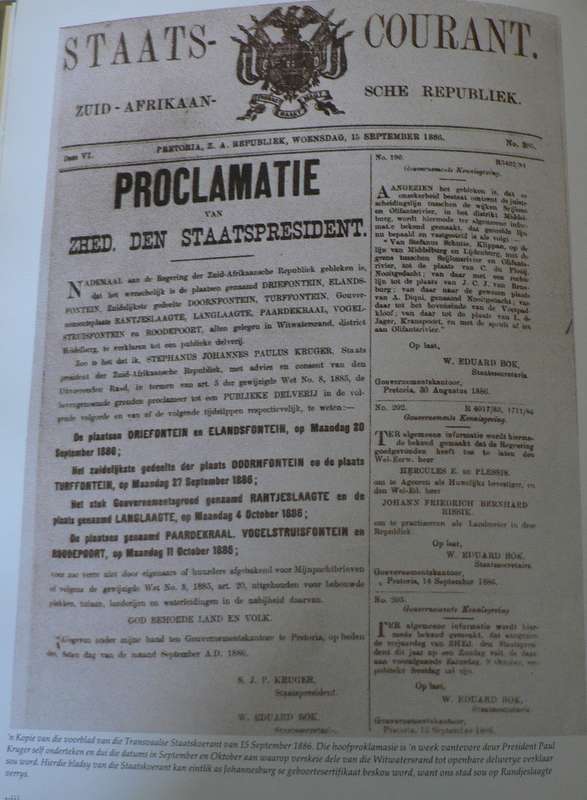 Johannesburg 100 jaar(pragtige geskiedenis)