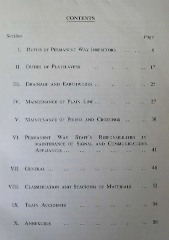 Rhodesia Railways, instructions for permanent way inspectors and platelayers(very scarce)