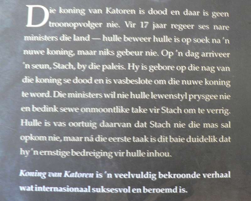 Koning van Katoren deur Jan Terlouw (vertaal deur Daniel Hugo)