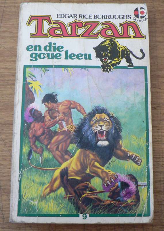 Tarzan en die goue leeu deur Edgar Rice Burroughs(slapband)