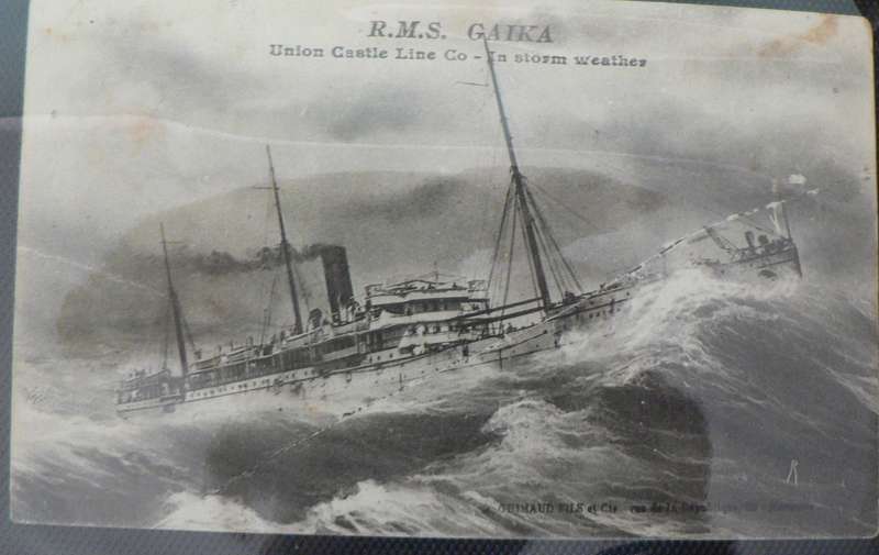 128 Union Castle line/ other mailships postcards (some colour but mostly b/w)