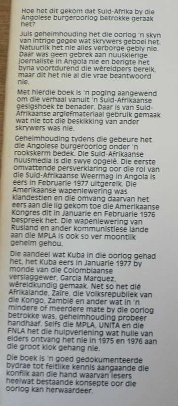 Operasie Savannah 1975-1976 deur F.J. du Toit Spies (SA in Angola)