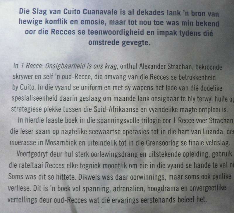 1 RECCE volume 3, onsigbaarheid is ons krag deur Alexander Strachan