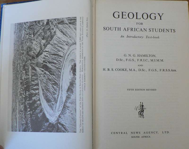Geology for South African students by Hamilton and Cook