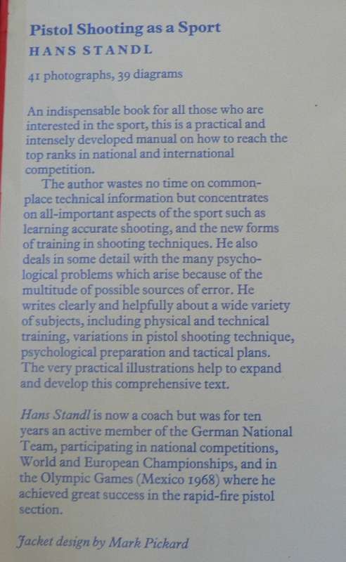Pistol Shooting as a sport by Hans Standl