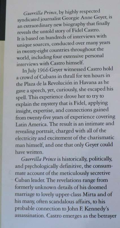Guerrilla prince, the untold story of Fidel Castro by Georgie Ann Geyer