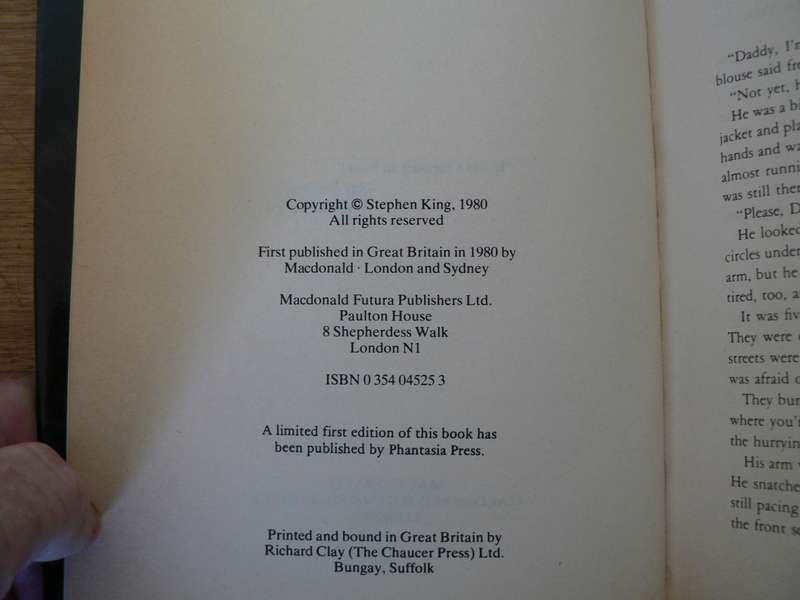 Firestarter by Stephen King( general British first edition 1980)