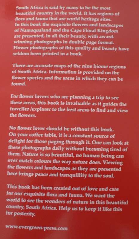 Wild Flowers of South Africa and Namaqualand, floral world heritage site