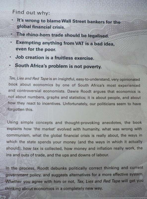 Tax, lie's and red tape by Dawie Roodt (with Linette Retief)(signed by Dawie Roodt)