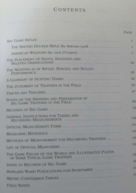 Rowland Ward's Sportman's Handbook(hunting)