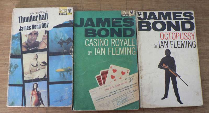 3 x James Bond paperbacks(lot 5)
