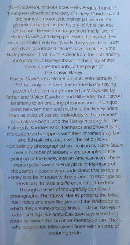 The classic Harley by Mark Williams and Garry Stuart (Harley Davidson)