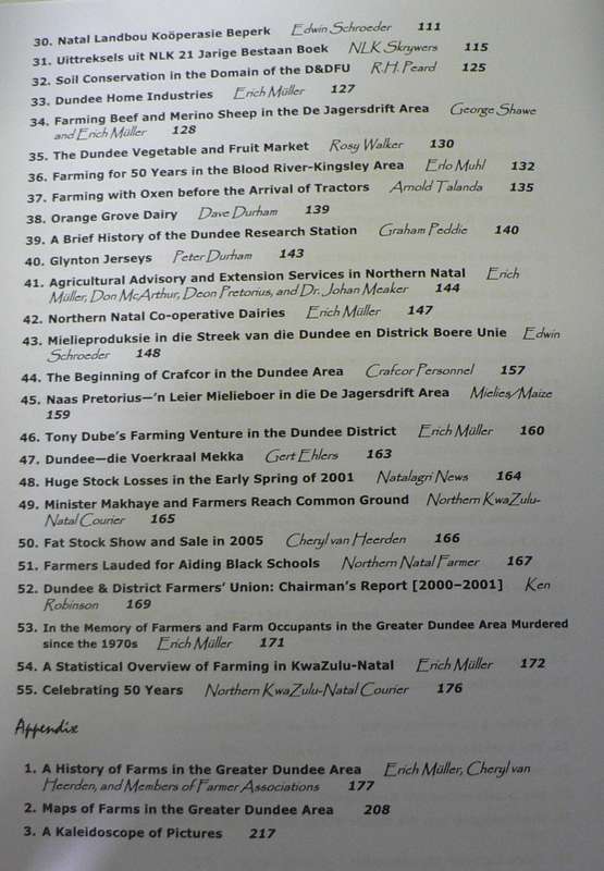 A history of farming in the greater Dundee Area (Natal farming/regional history)