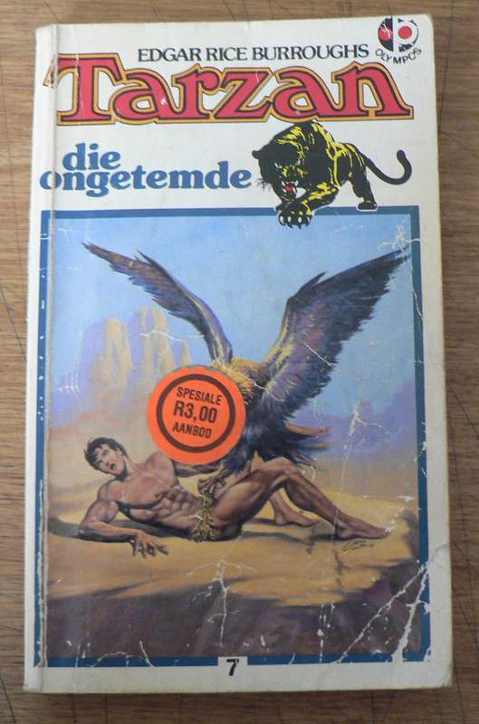Tarzan die ongetemde deur Edgar Rice Burroughs(slapband)