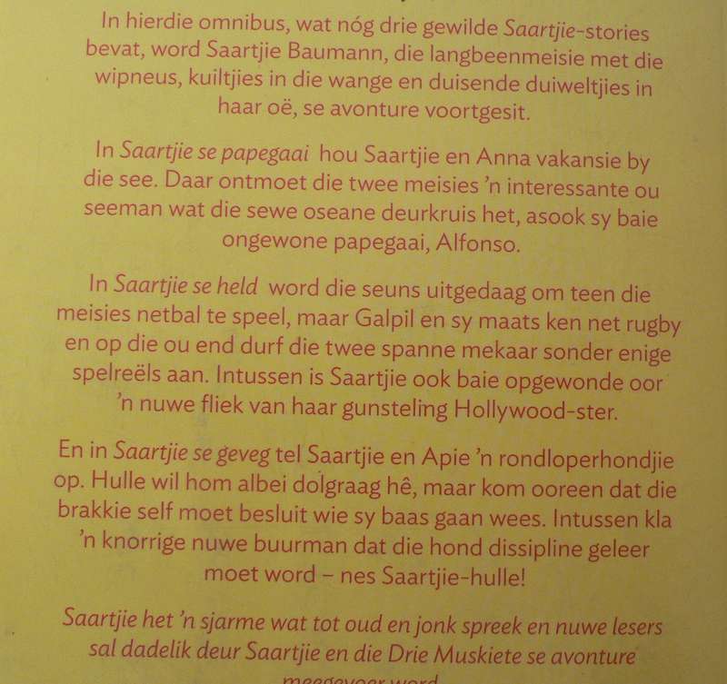 Saartjie omnibus 3 deur Bettie Naude(3 boeke in een)