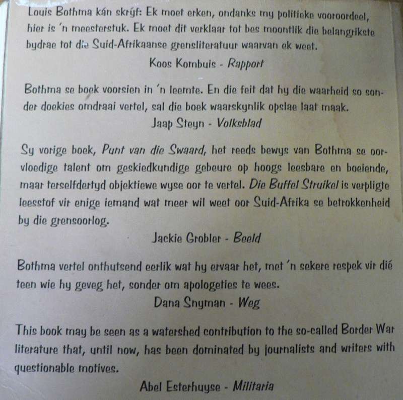 Die Buffel Struikel L.J. Bothma(border/bushwar)