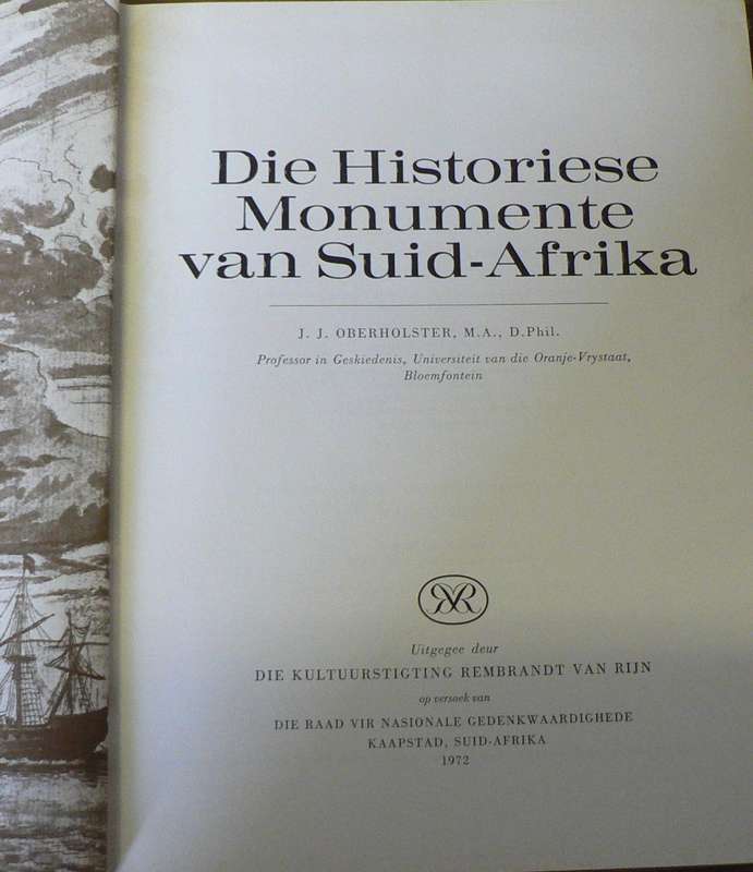 Die Historiese Monumente van Suid-Afrika deur J.J. Oberholster