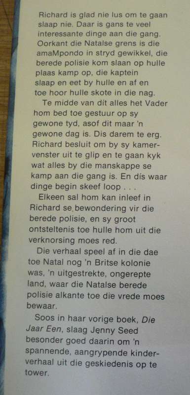 Die nag van die Krygers deur Jenny Seed(baie skaars)