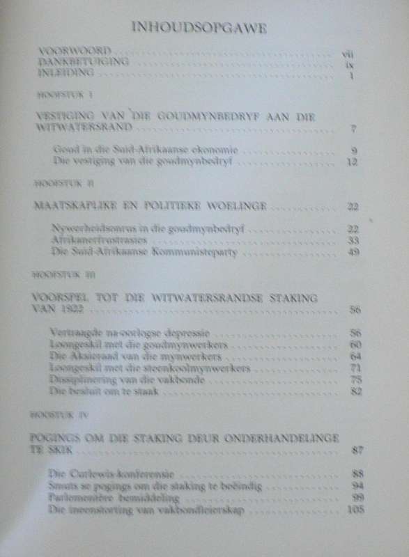 Die Mynwerkerstaking, 1922 deur A.G. Oberholster