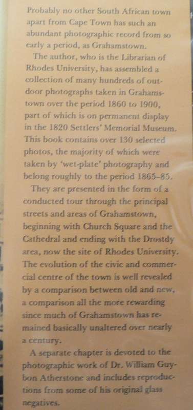 Grahamstown in early photographs by Frank van der Riet (Eastern Cape history)