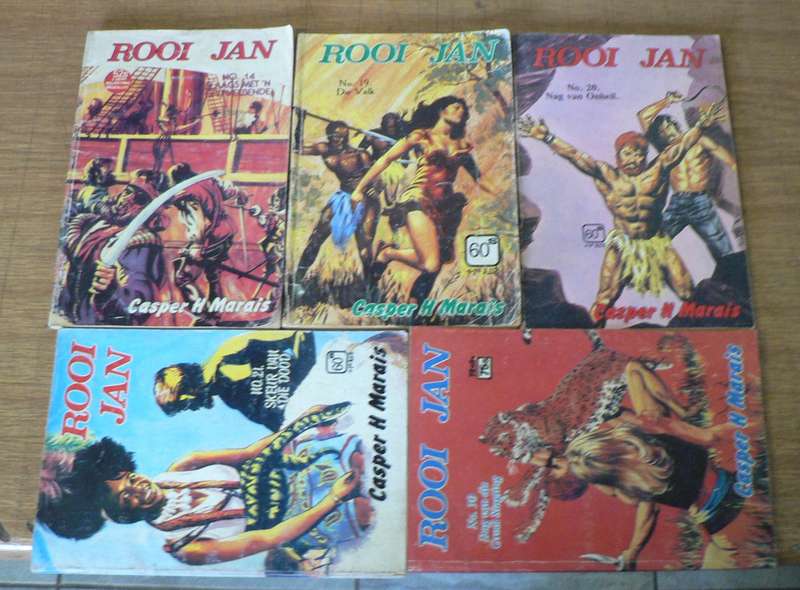 5 x Rooi Jan reeks boekies deur Casper H. Marais(Sirkel)