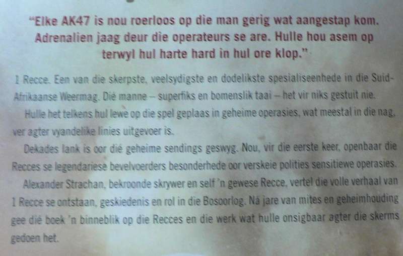 1 RECCE volume 1, Die nag behoort aan ons deur Alexander Strachan
