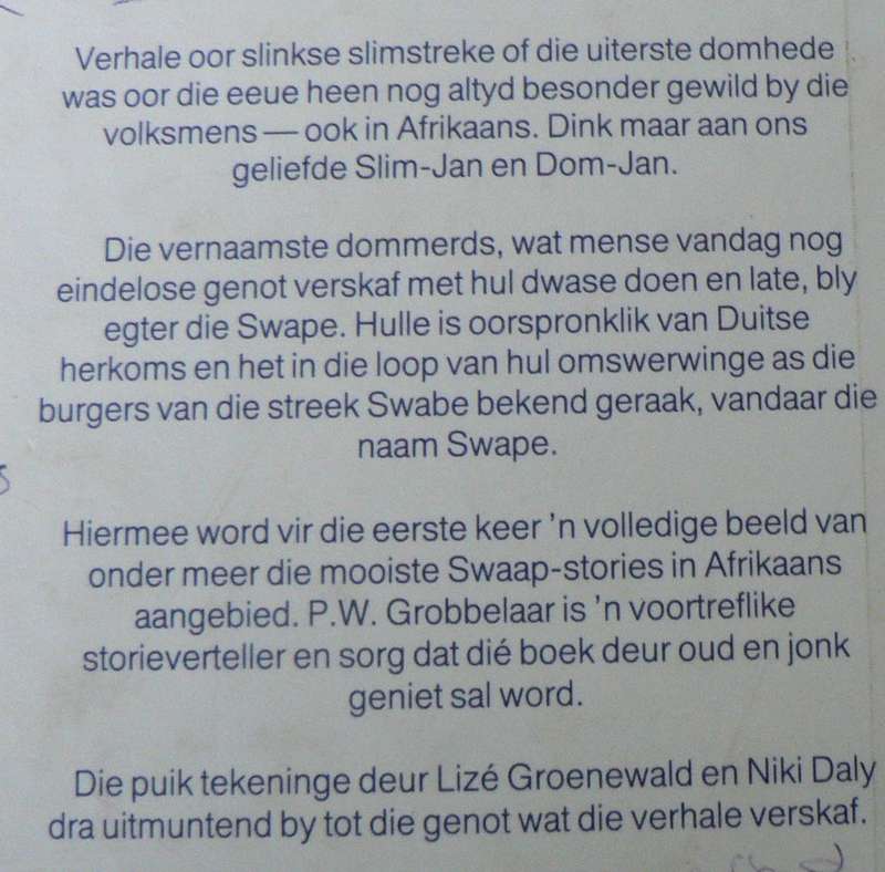 Eendag was daar 'n domjan deur Pieter W. Grobbelaar.(Afrikaanse oustories)