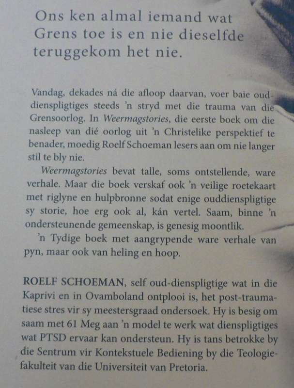 Weermagstories, dienspligtiges verbreek die stilte deur  Roelf Schoeman(diensplig ervarings)