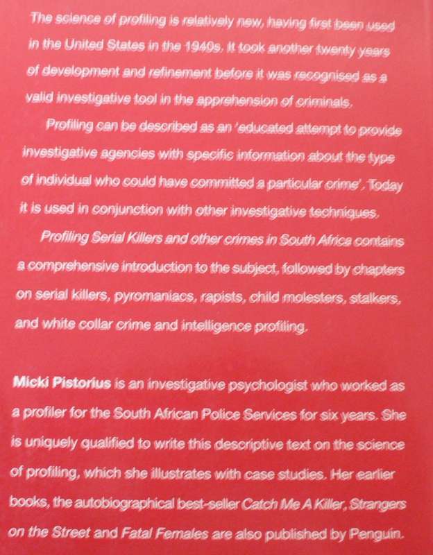 Profiling Serial Killers by Micki Pistorius (SA true crime)
