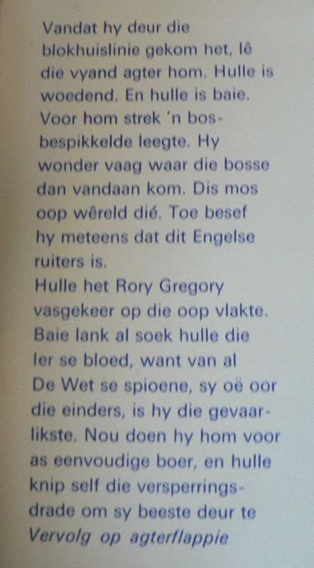 Oe oor die einders deur H.J. Vermaas(Anglo-Boereoorlogverhaal)