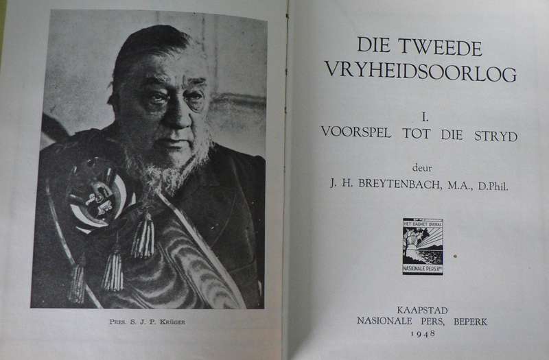 Die Tweede Vryheidsoorlog vol. 1  Voorspel tot die stryd deur J.H. Breytenbach (Anglo-Boereoorlog)