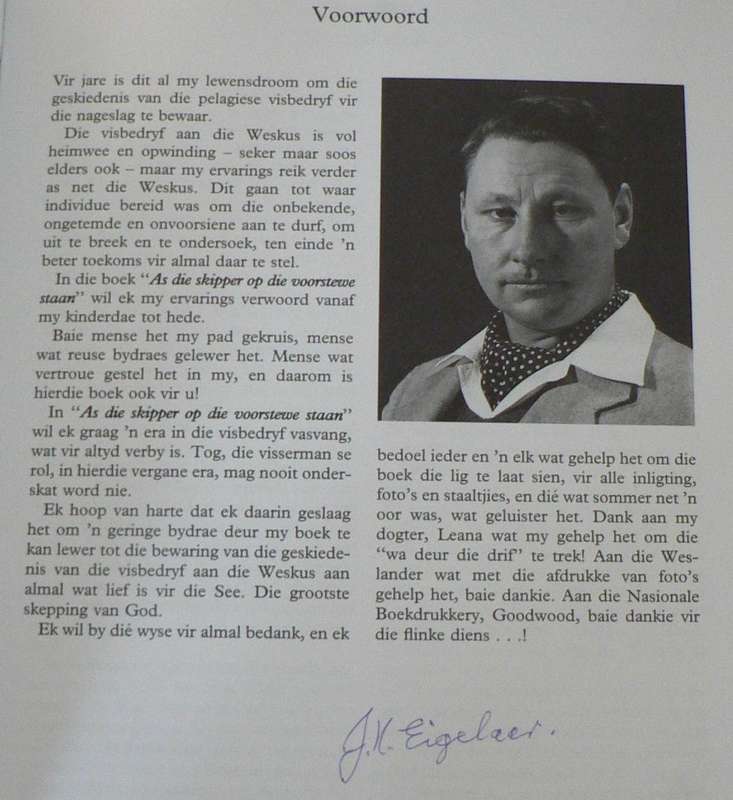 As die skipper op die voorstewe staan deur Johnnie Eigelaar(geskiedenis van die pelagiese visbedryf)