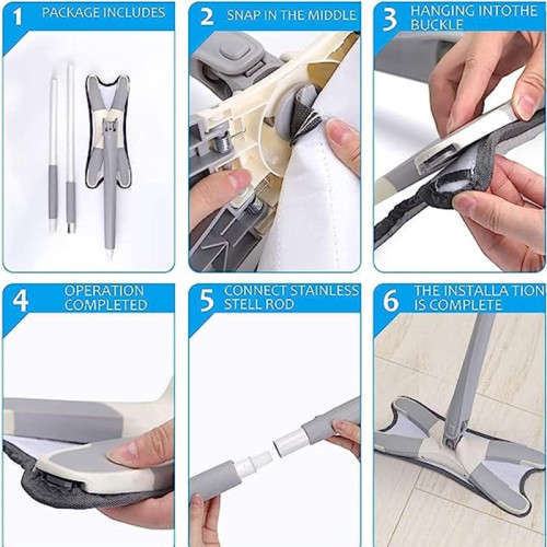 Flat Mop X-Type Hands-Free Mop