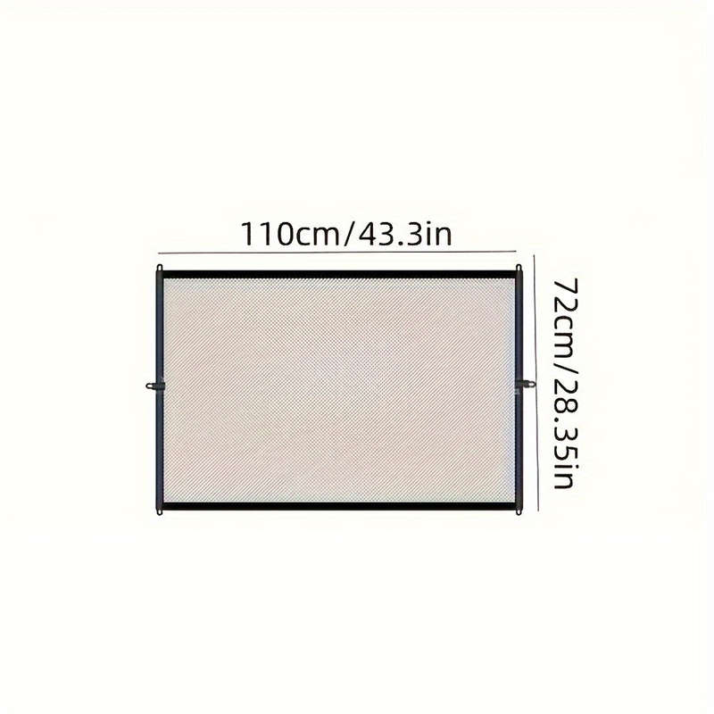 Versatile, Easy To Install Pet Safety Gate For Dogs And Cats - Nylon Mesh Barrier For Rooms And Stai