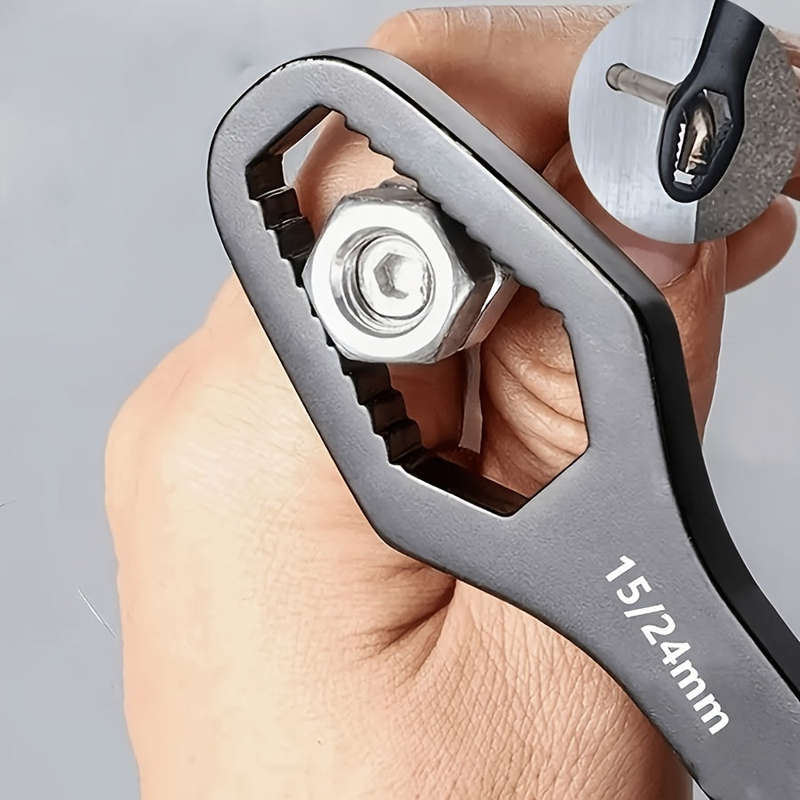 1 Piece Heavy Duty Adjustable Torx Wrench - Double Ended Wrench, 5mm Thick Metal Construction, 3-17m