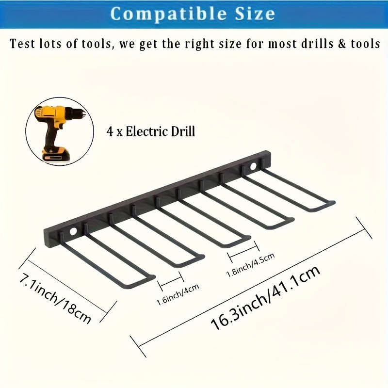 1 Piece 1 Tier Power Tool Organizer