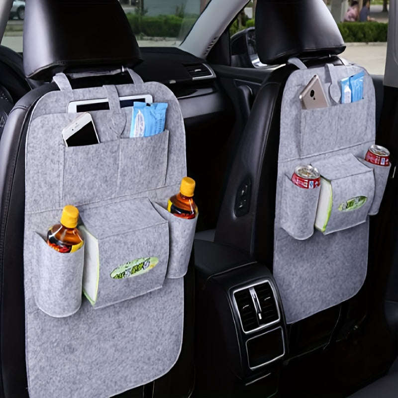 Felt Car Seat Back Multi-Pocket Organizer