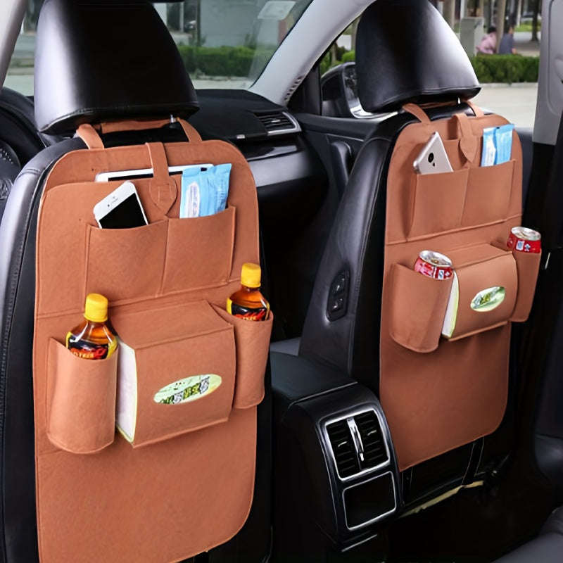 Felt Car Seat Back Multi-Pocket Organizer