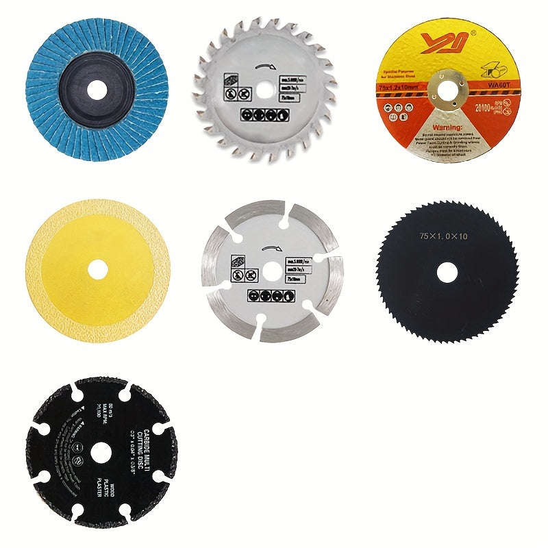 Durable Woodworking S Stable Wheel Set - Great For Gap Cleaning And Polishing Mini Sandpaper 7 Piece