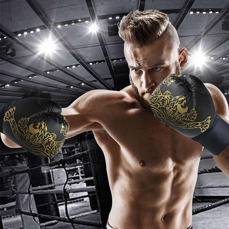 1 Pair Of Premium Adult Boxing Gloves - Professional Sanda Muay Thai Training Protective Gear To Ens