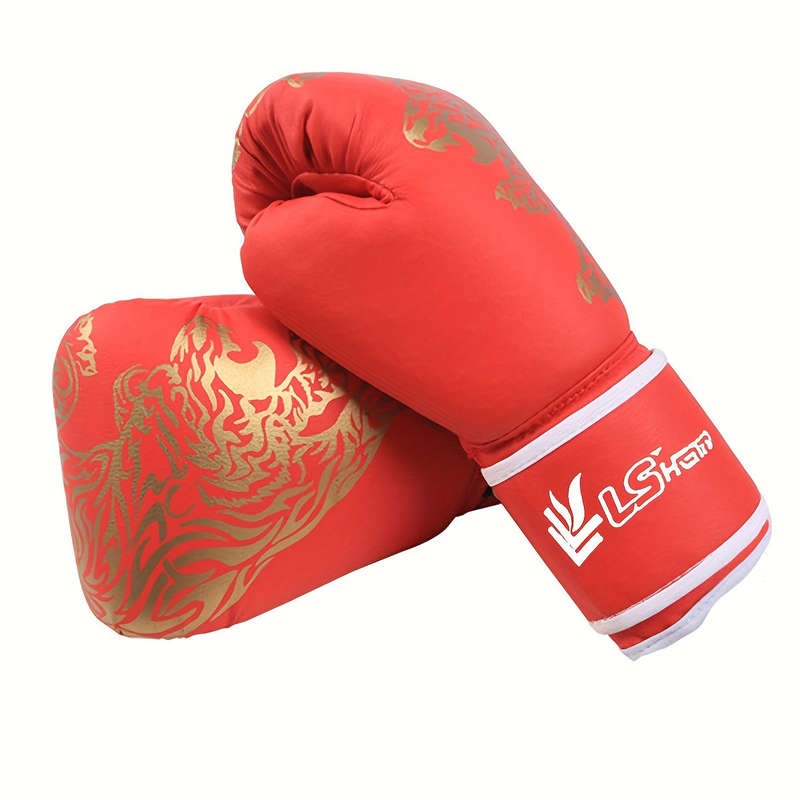 1 Pair Of Premium Adult Boxing Gloves - Professional Sanda Muay Thai Training Protective Gear To Ens