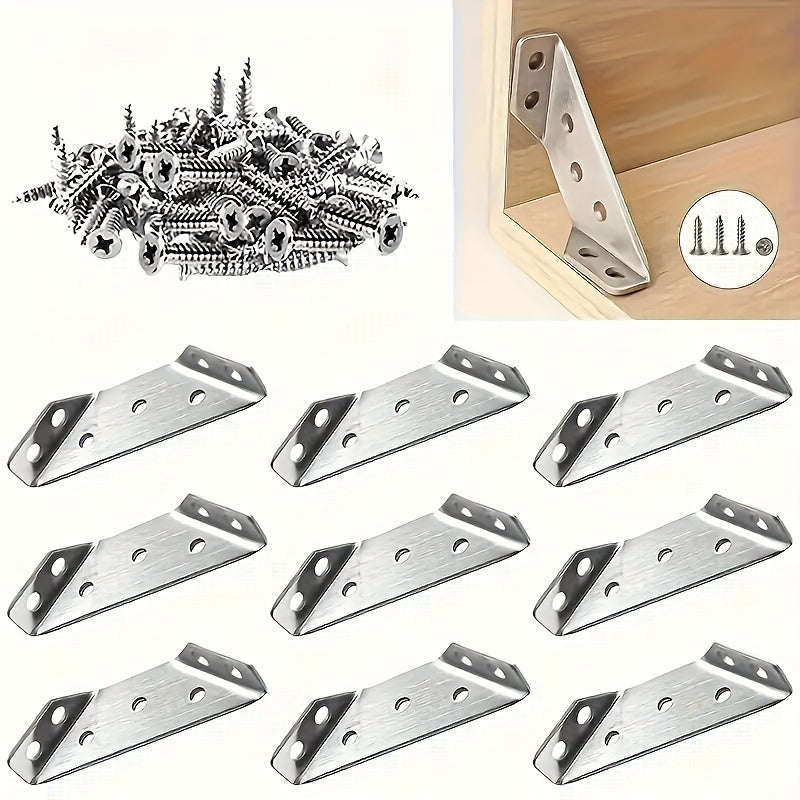 Stainless Steel Corner Bracket Set - Durable
