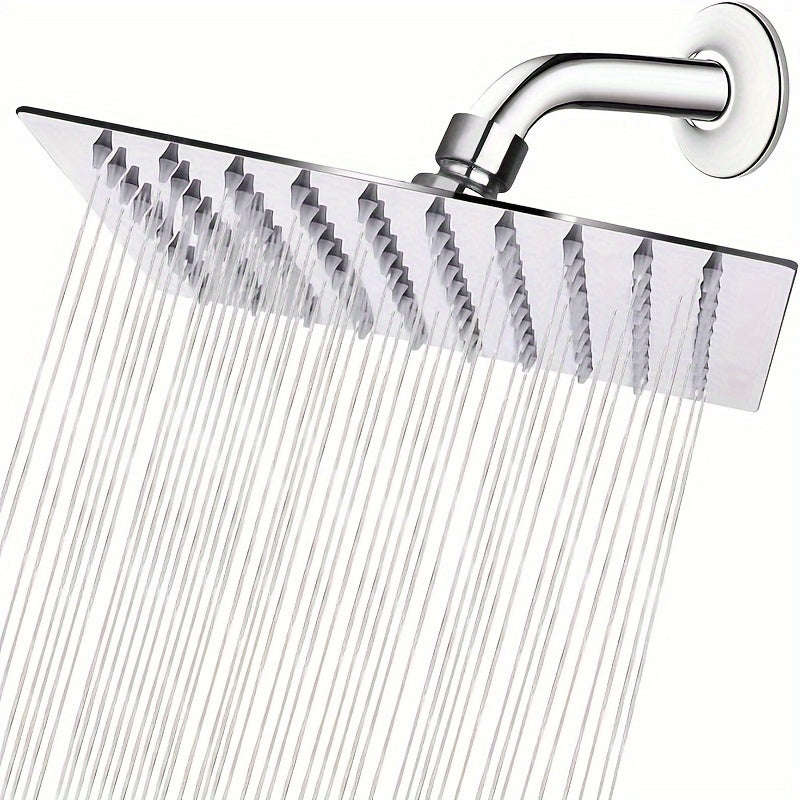 Square Stainless Steel Rain Shower Head - Easy To Install